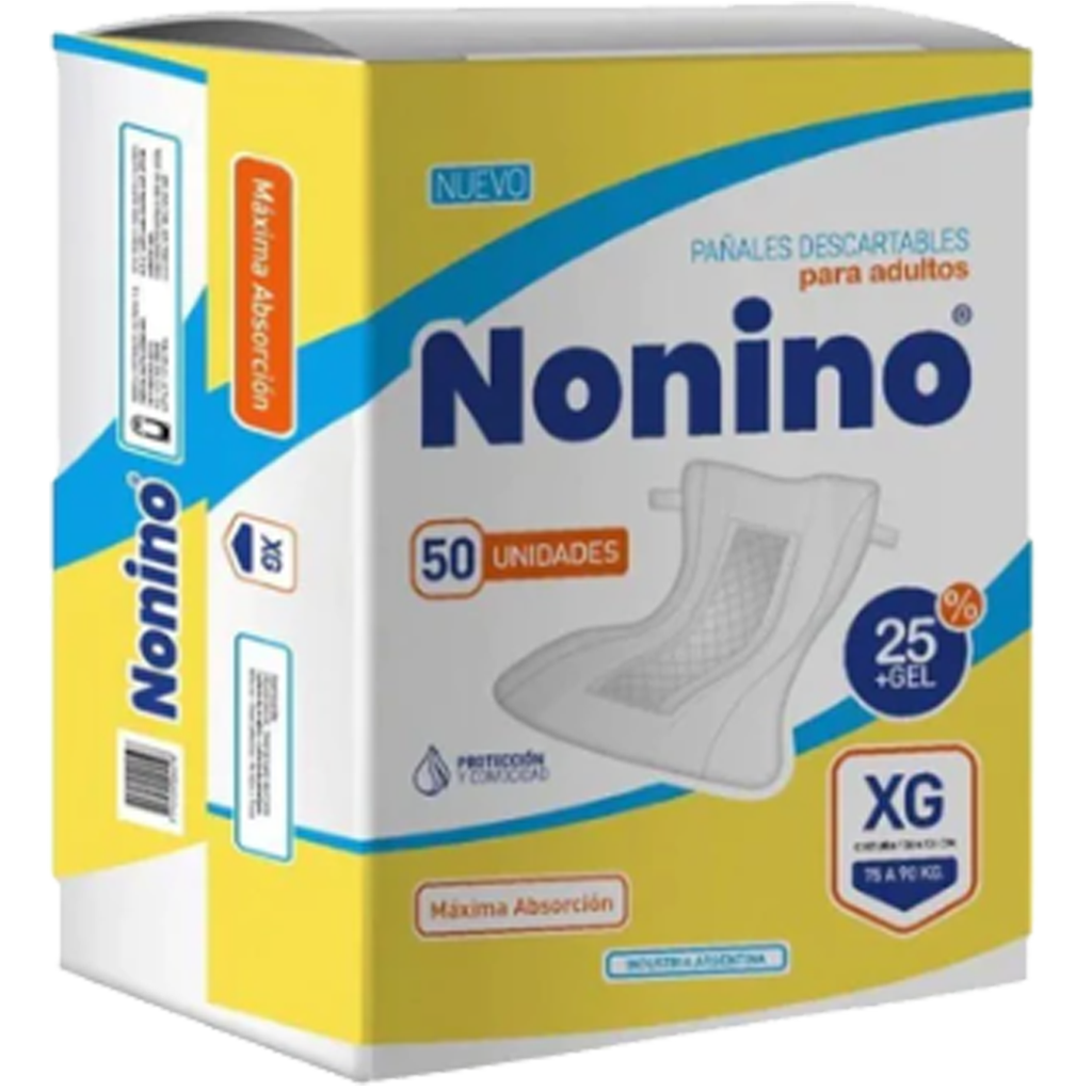 Nonino Pañal Recto XG x 50u